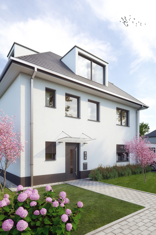 NEUBAU: CHARMANTES WALMDACH-EINFAMILIENHAUS IN RUHIGER LAGE VON MÜNCHEN-ALLACH