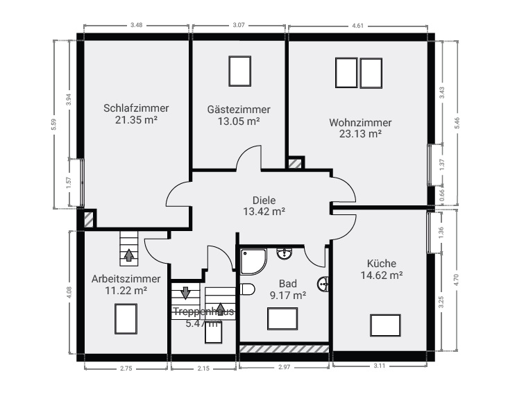 Kapitalanlage trifft Wohnkomfort – Dreifamilienhaus mit Traumgarten in Bad Vilbel-Dortelweil