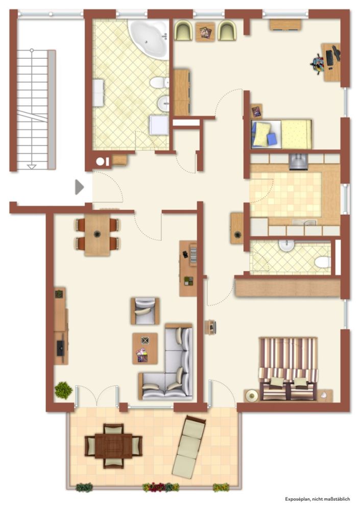 Hier sollten Sie nicht zögern. Traumhafte 3-Zimmer-Wohnung mit großem Balkon in Schwabach