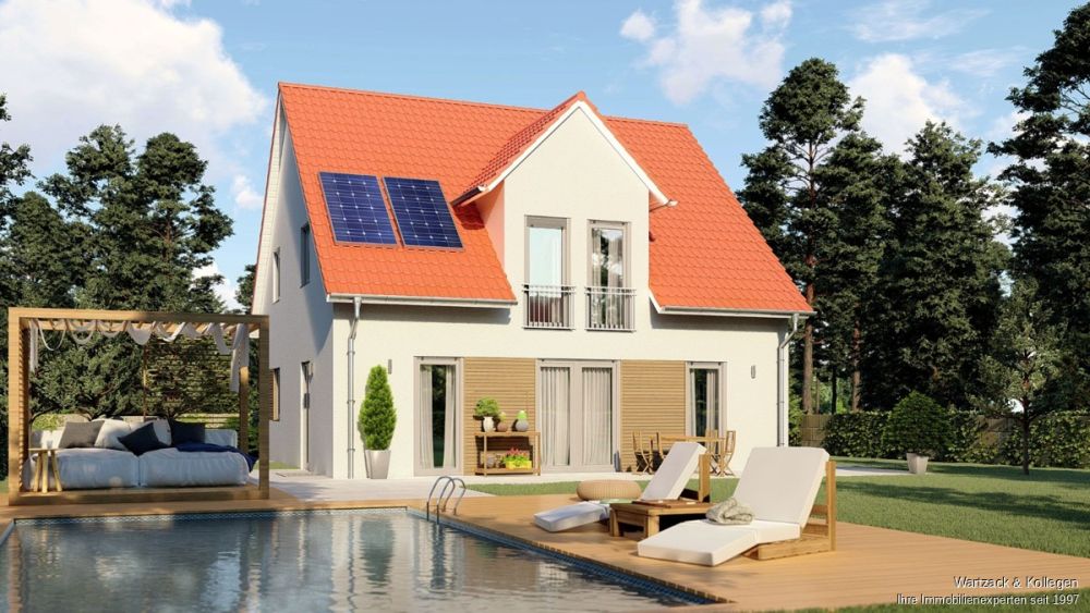 Herrliches Grundstück 
zur sofortigen Bebauung 
mit einem Ein- oder Zweifamilienhaus