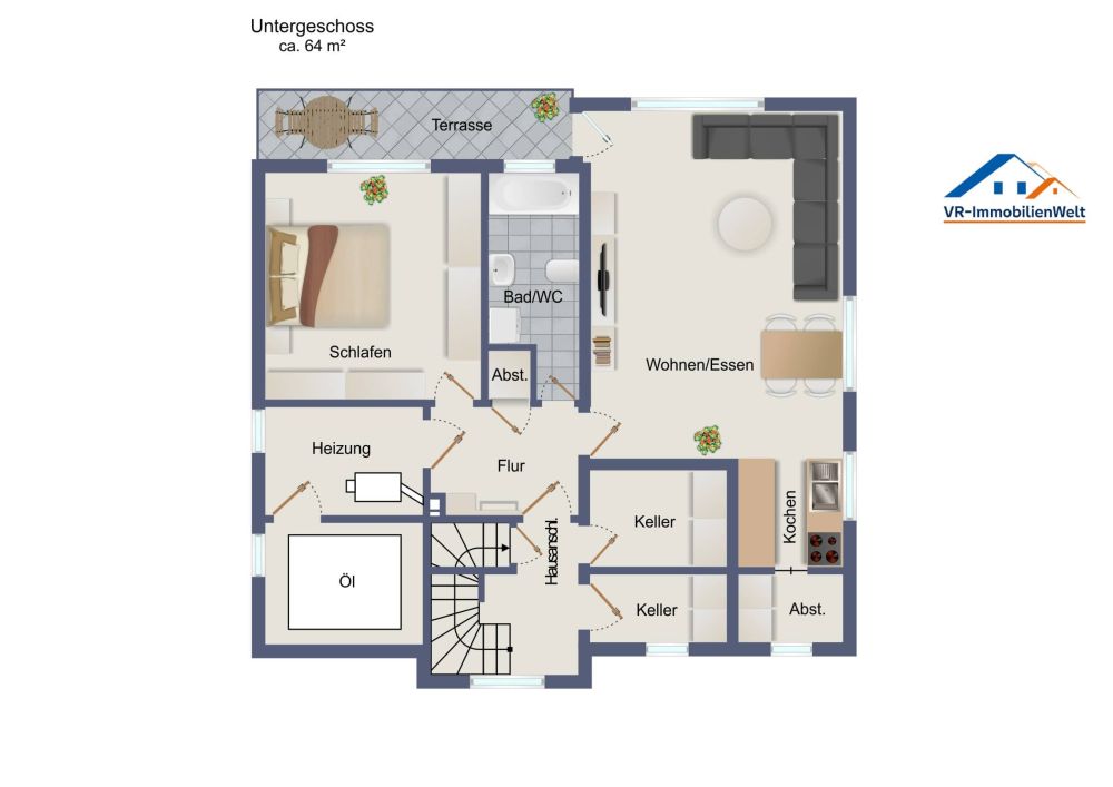 Gepflegtes 3-Familienhaus  – Voll vermietetes Anlageobjekt in ruhiger Lage