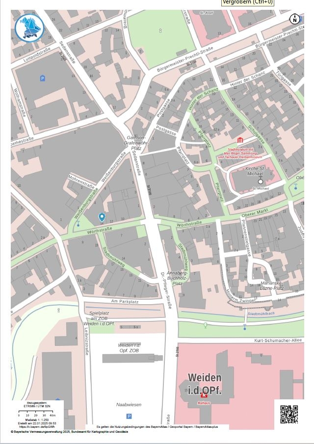 Moderne Ladenfläche in zentraler Lage von Weiden zu vermieten!