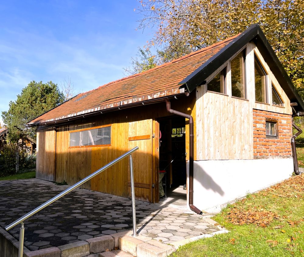 Gartenhütte mit Werkstatt