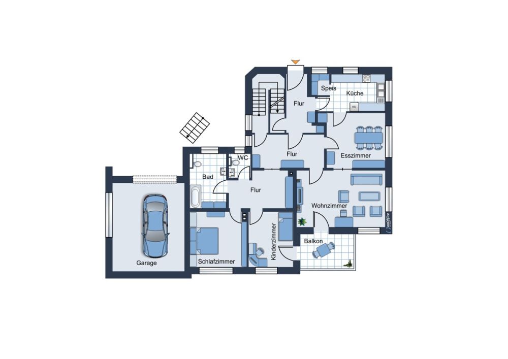 Großzügige Pfarrhauswohnung auf 2 Ebenen in Hürben!