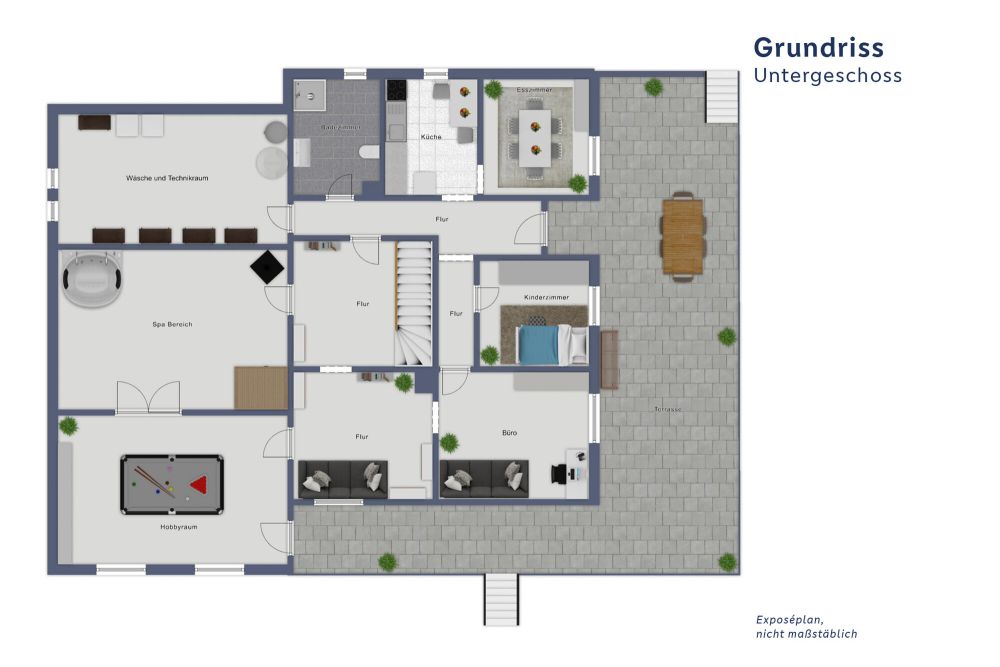 Einzigartige Immobilie mit großem Grundstück, Spa-Bereich und außergewöhnlich viel Wohnraum (15)