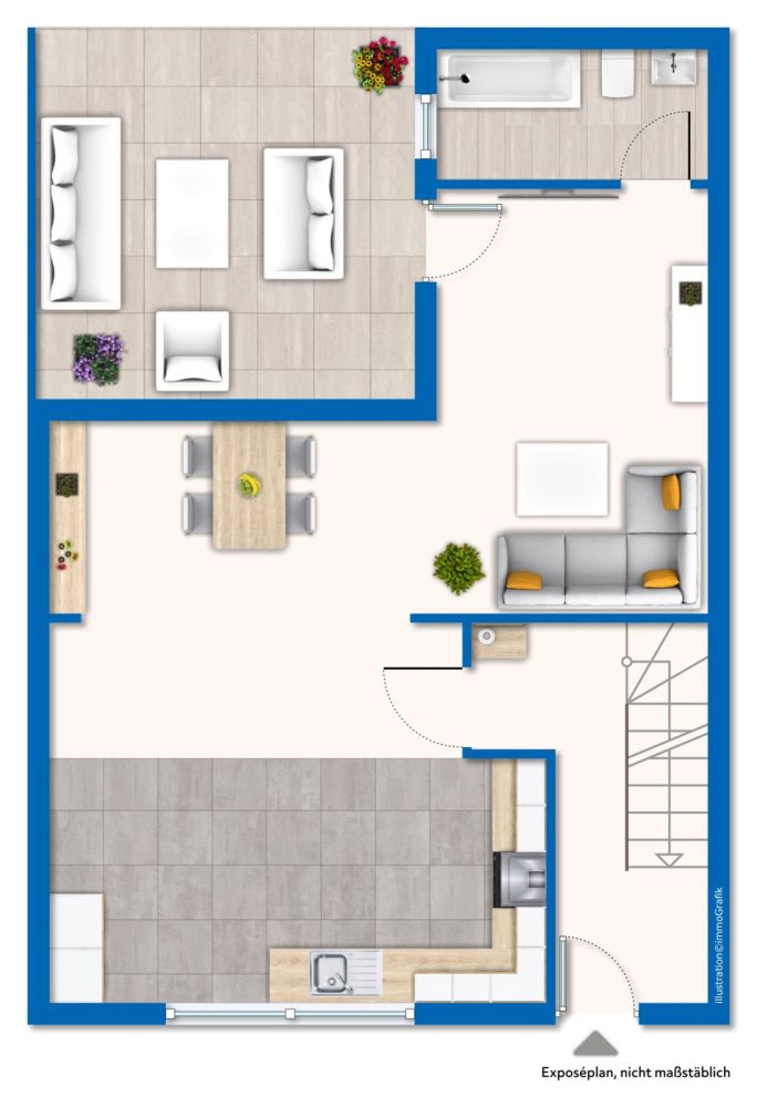Hückelhoven Schaufenberg: modernisiertes Zechenhaus mit großem Garten, Garage, Pool, Lounge