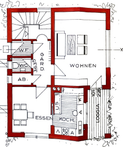 Doppelhaushälfte mit großer Scheune und Garten