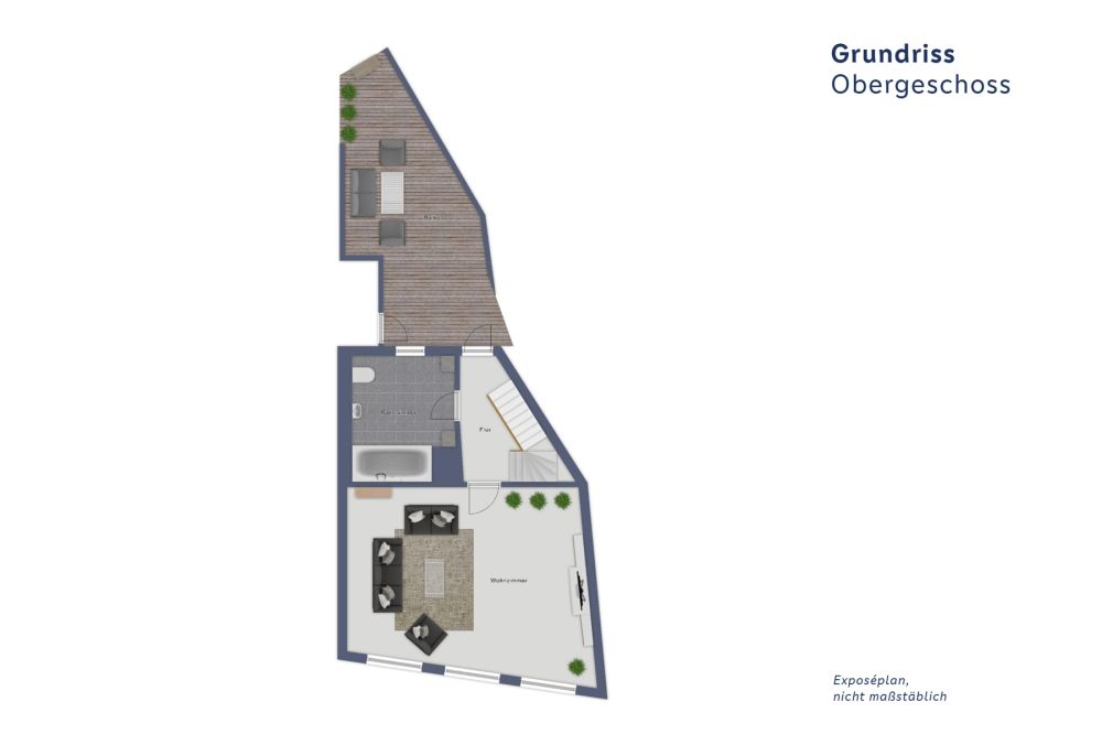 Komfortables Wohnen auf drei Ebenen – Reihenhaus mit Terrasse und Stellplatz