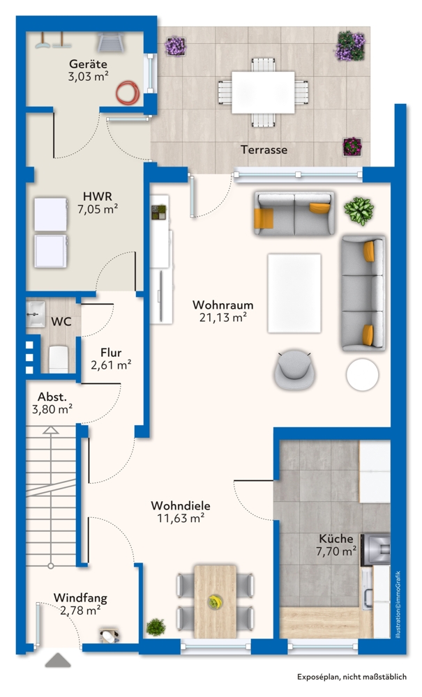 Familienfreundliches Reihenhaus in Obervieland
