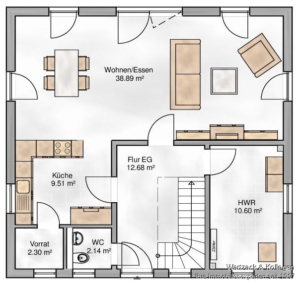 Herrliches Grundstück 
zur sofortigen Bebauung 
mit einem Ein- oder Zweifamilienhaus