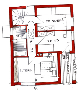 Doppelhaushälfte mit großer Scheune und Garten