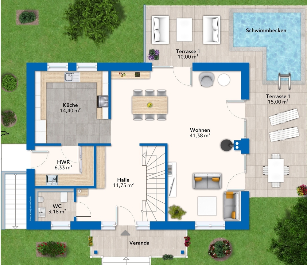 Junges Einfamilienhaus mit traumhaften Garten in Fintel