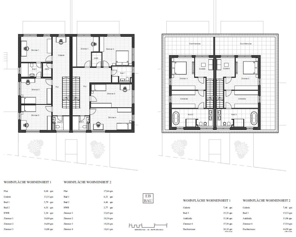 Ober- und Staffelgeschoss