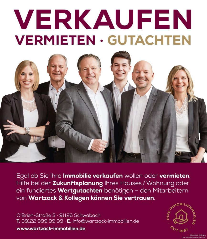 Sonnenplatz im Grünen! 
Baugrundstücke für Einfamilienhäuser 
in Schwabach-Penzendorf