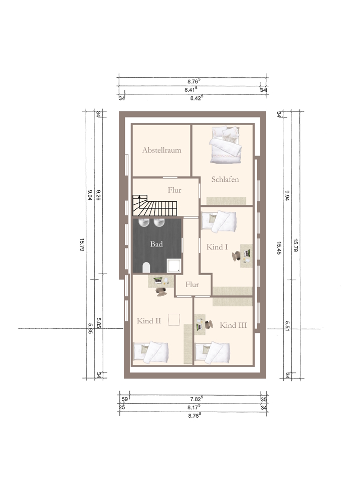 Großzügiges EFH mit Modernisierungsbedarf u. Garage auf großem Grundstück in Alleinlage von Edewecht