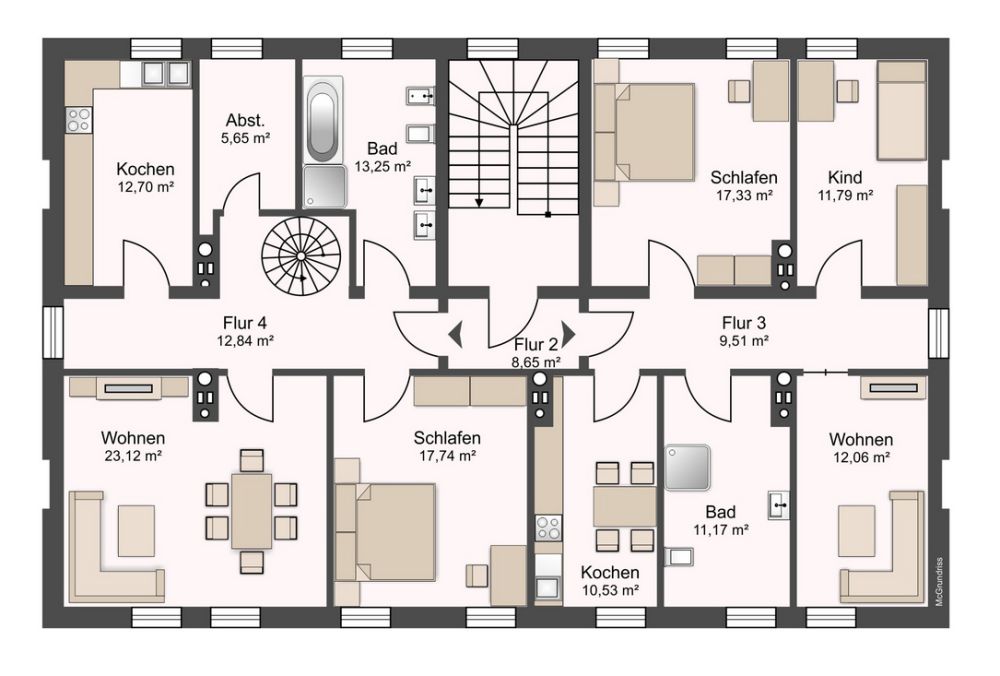 Attraktives Mehrfamilienhaus mit 11 Apartments und Top-Lage direkt am sanierten Bahnhof
