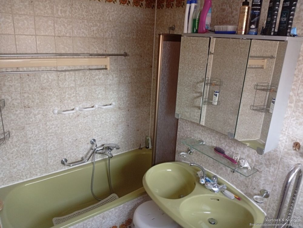 Blick in das Badezimmer