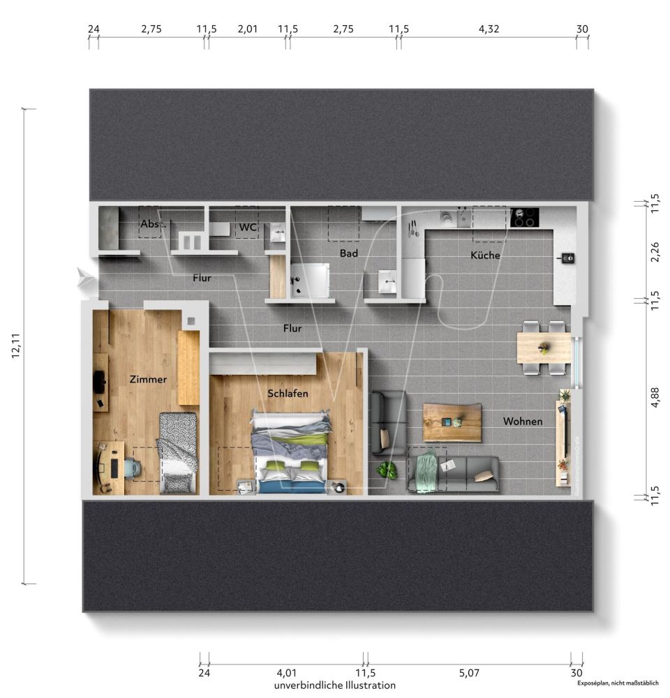 Attraktive Eigentumswohnung mit durchdachter Raumaufteilung und moderner Ausstattung