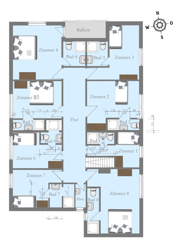 Grundriss Obergeschoss