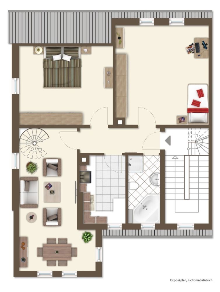 Keine Wohnung von der Stange - Gemütliche 3-Zimmer-Eigentumswohnung in altstadtnaher Wohnlage von Rothenburg o.d. Tbr.!