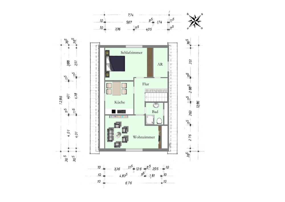 Ein-/Zweifamilienhaus mit großzü. Garten, Garage sowie abtrennbarem Bauplatz in Edewecht-Osterscheps