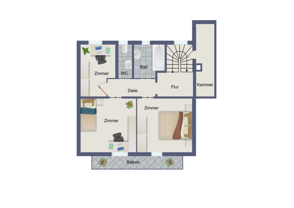 Idyllisch. Bergblick. Charmant.