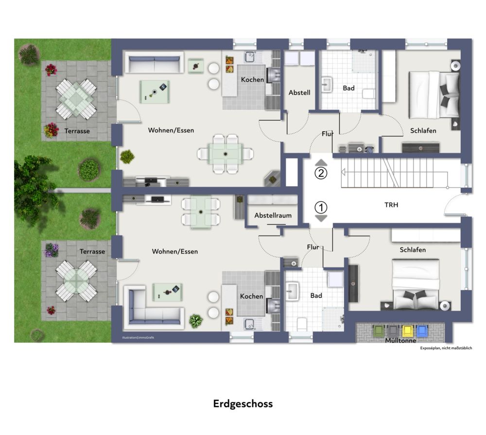 Modernes Neubauprojekt 
mit sechs Eigentumswohnungen in Warendorf! (2)