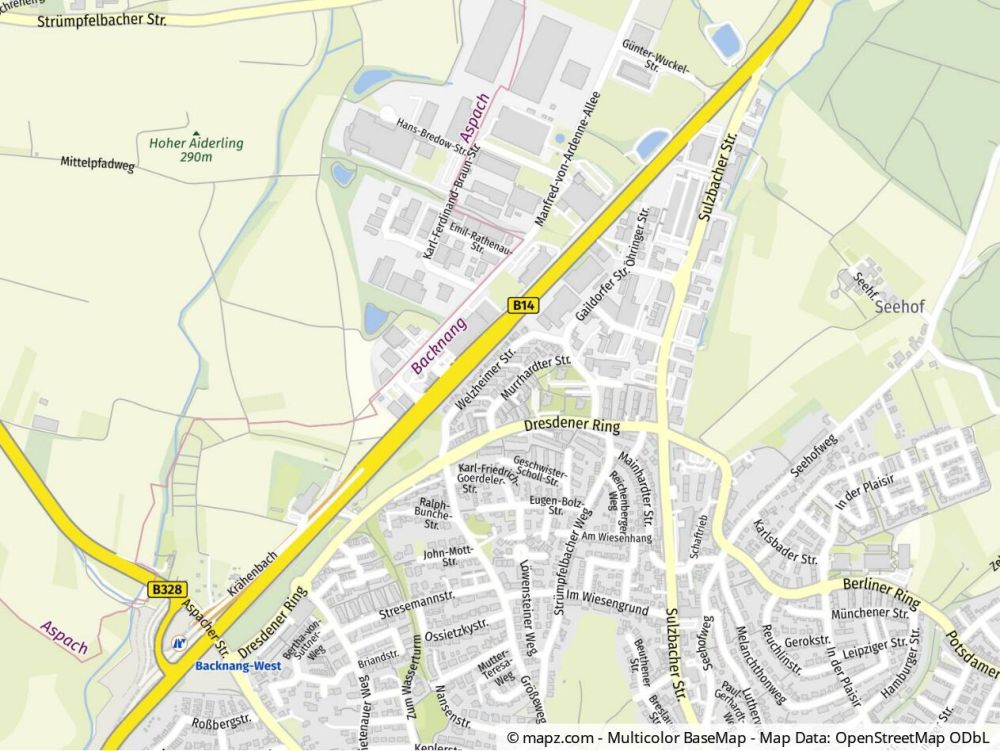 Geolyzer Kartenausschnitt