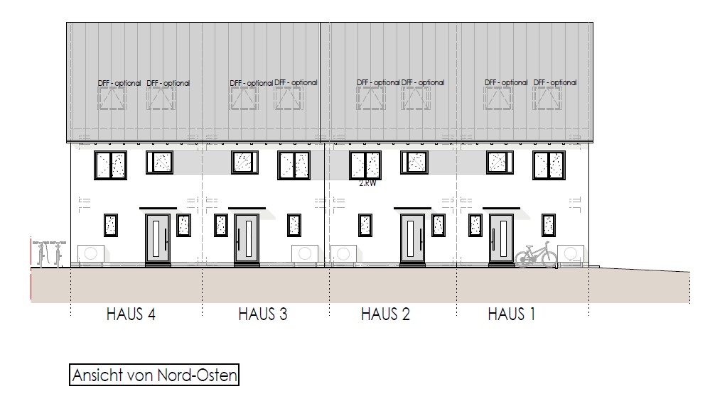 Neubau-Reihenhaus in Rodgau-Dudenhofen – individuell ausbaufähig