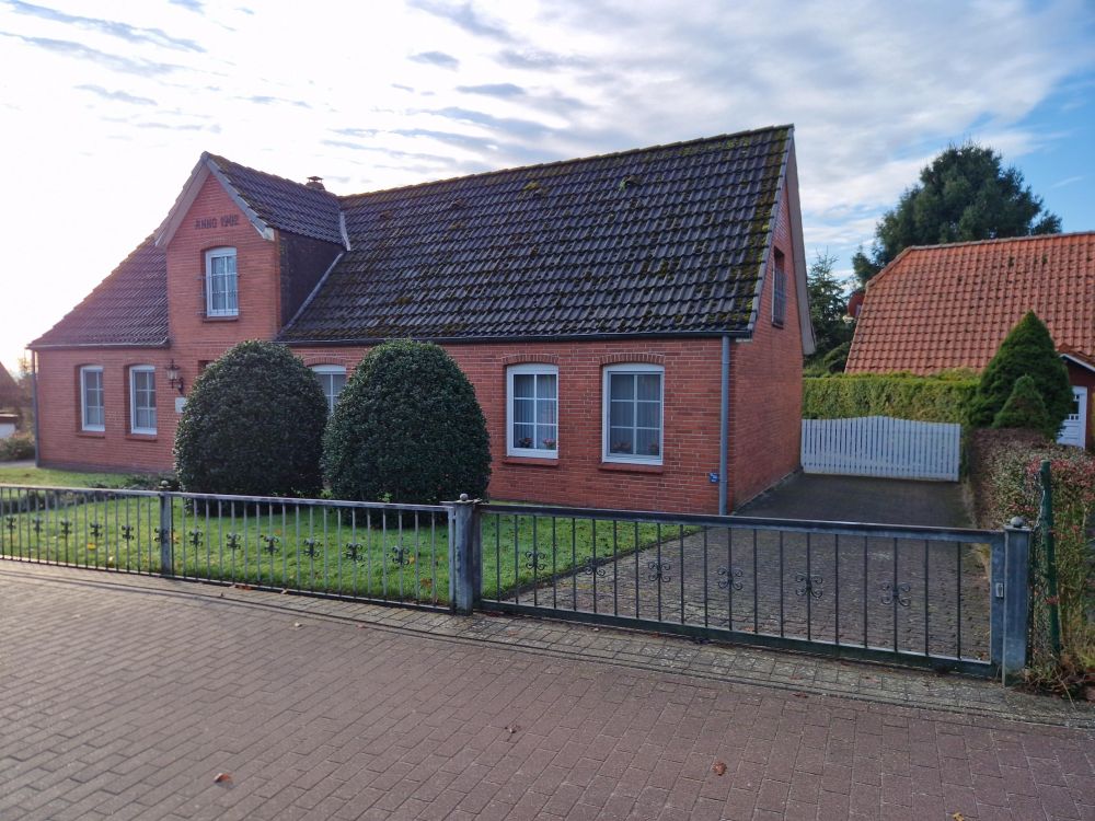 seitliche Auffahrt und Vorgarten