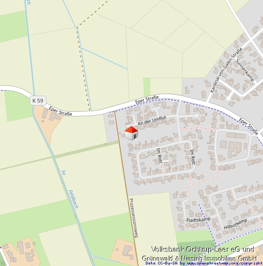 Moderne Erdgeschosswohnung in ruhiger Lage von Metelen – 3 Zimmer, Terrasse und Garten !