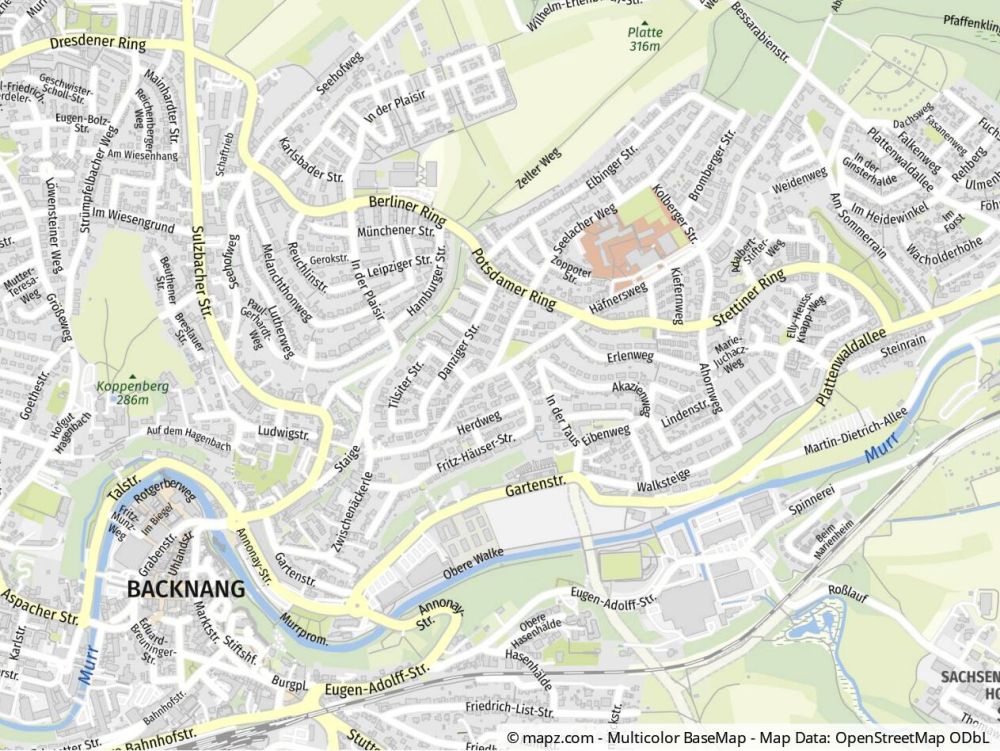 Geolyzer Kartenausschnitt