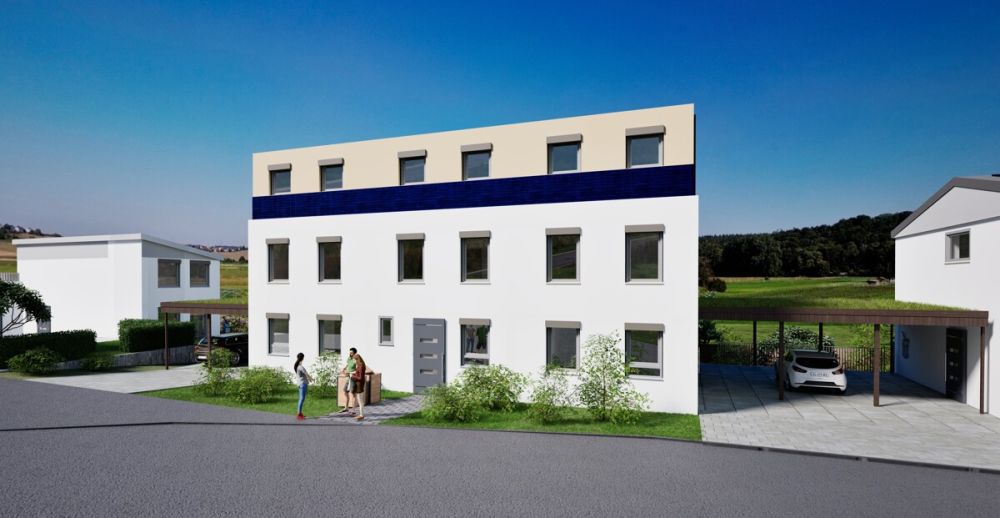 Außenansicht mit Eingangsbereich