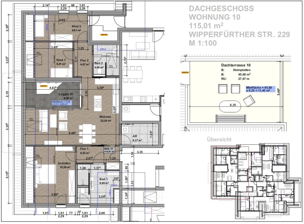 Penthouse mit Weitblick – 4 Zimmer, Loggia und großer Dachterrasse