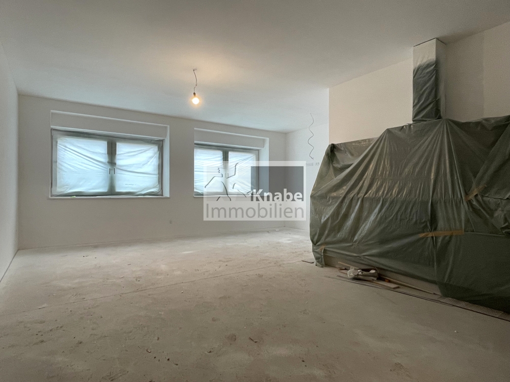 Rohbau: Wohn- und Essbereich