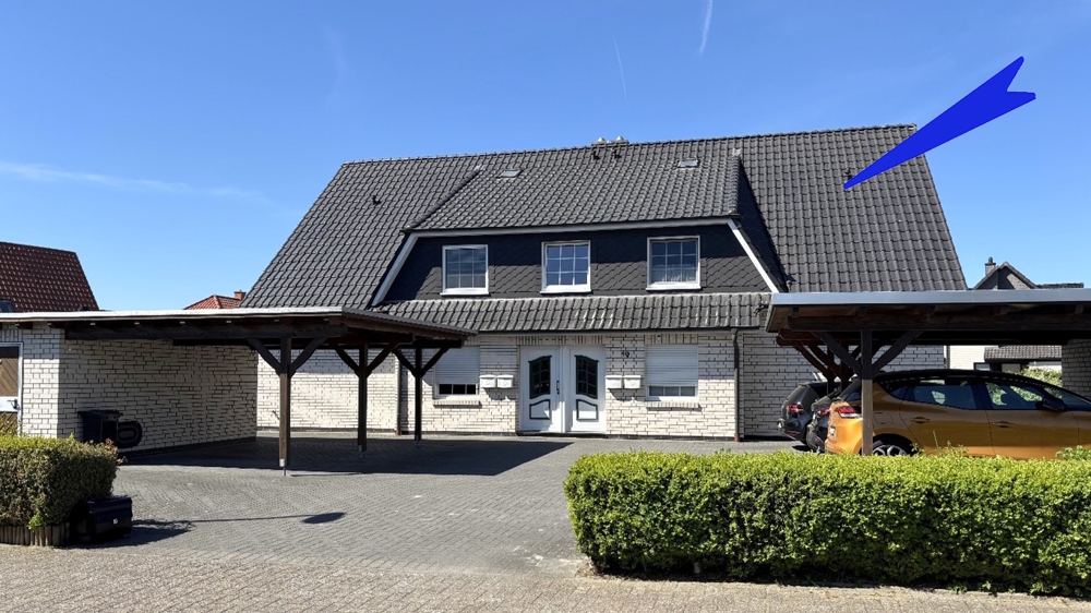 Freiwerdende 4 ZKB-Eigentumswohnung (1.OG u. DG) mit Südwestbalkon u. Carport in Bad Zwischenahn