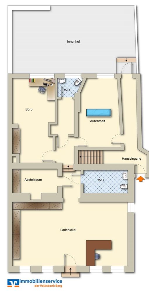 Wohn-/Geschäftshaus mit Erweiterungspotential in Bergisch Gladbach - Stadtmitte