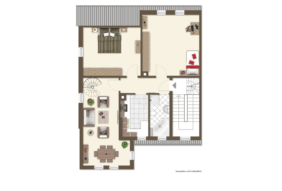 Keine Wohnung von der Stange - Gemütliche 3-Zimmer-Eigentumswohnung in altstadtnaher Wohnlage von Rothenburg o.d. Tbr.!