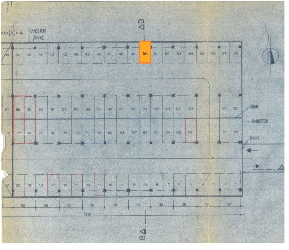 HELLER TIEFGARAGEN-STELLPLATZ IN BUCHLOE-SÜD