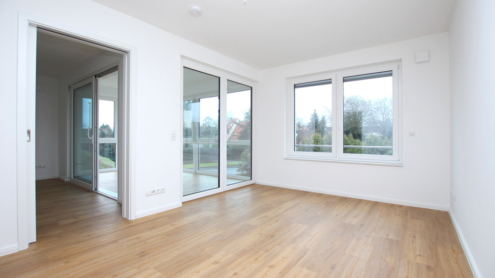 Stilvolle 3-Zimmer-Neubau-Wohnung im OG mit Wintergarten in zentraler Lage von Varel nahe Dangast