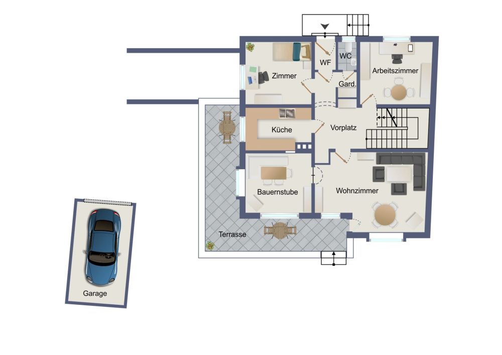unverbindlicher Grundriss Erdgeschoss