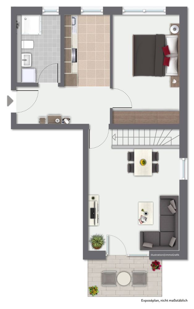 Schlüsselfertige Neubau-Erdgeschosswohnung in Top Lage von Hallbergmoos/Goldach!
