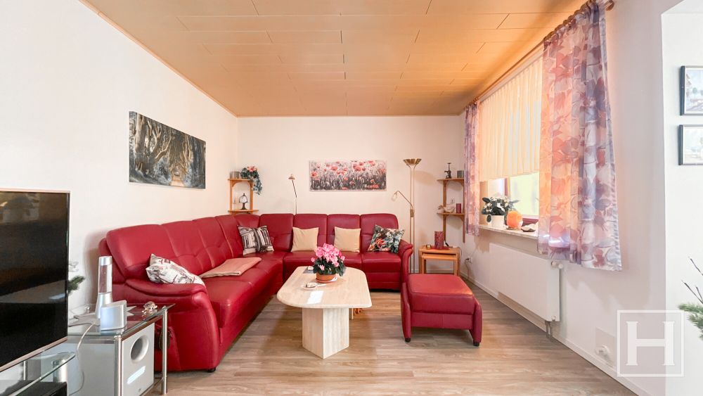 Das große und gemütliche Wohnzimmer