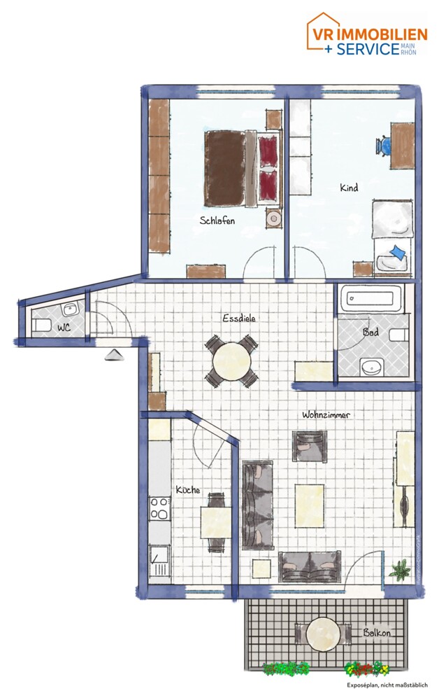 Lichtdurchflutet, Modern und Renditestark: Eigentumswohnung mit Balkon in 98634 Wasungen!