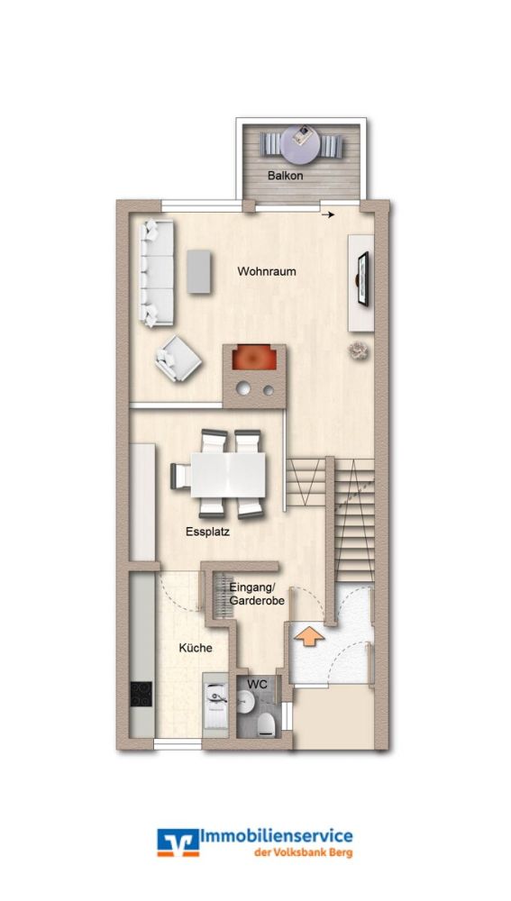 Moderne und gepflegte Split-Level-Wohnung in Bensberg