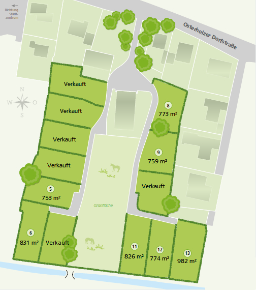 Traumgrundstück mit Blick über die Osterholzer Feldmark!