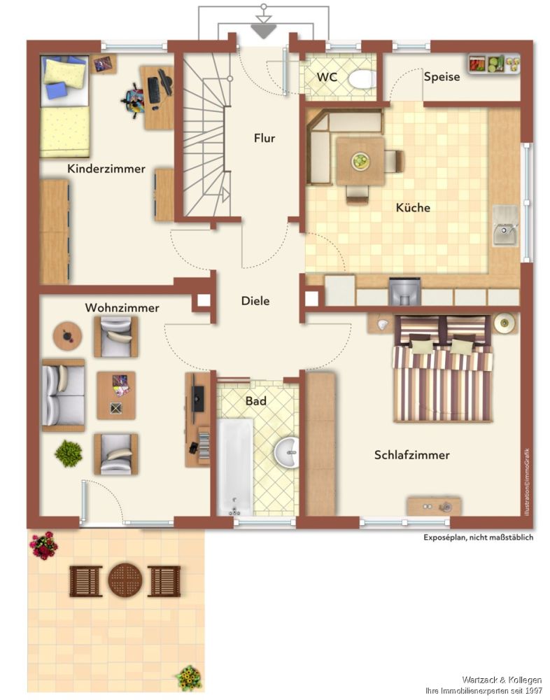 Interessante Kapitalanlage - Doppelhaus mit 2 Wohnungen und einer Doppelhaushälfte in Büchenbach