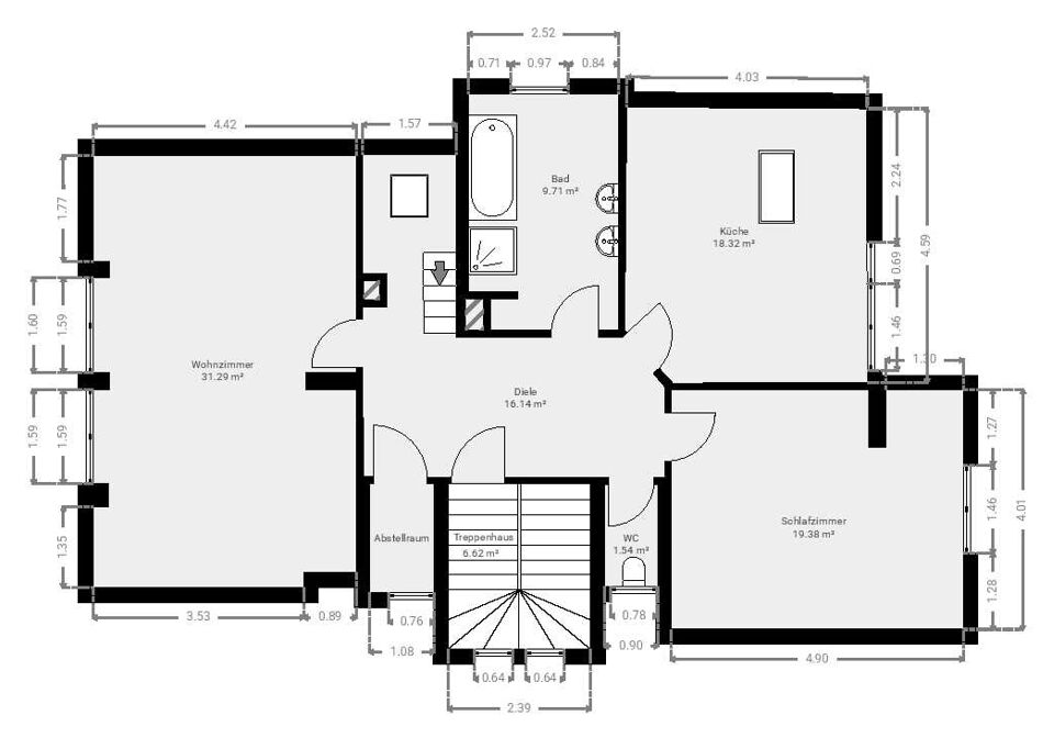 Stilvolle Altbau-Villa in Citylage mit drei Wohneinheiten – klassischer Charme trifft auf moderne Wohnqualität