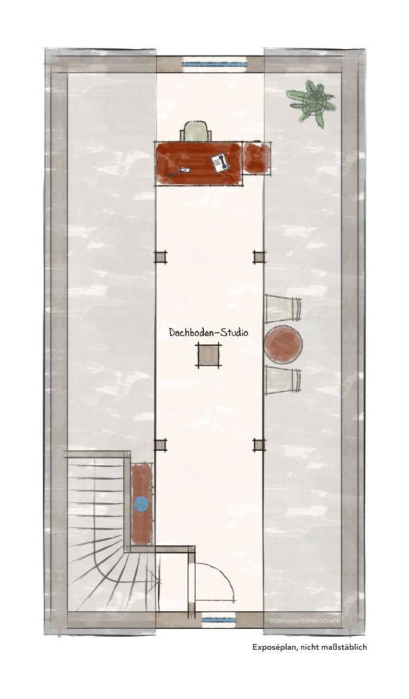 Dachgeschoss-Studio