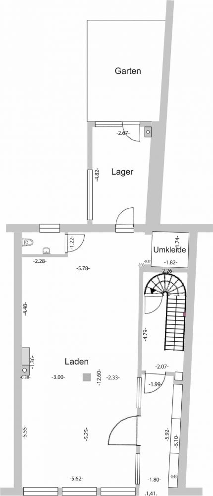 Erdgeschoss - Laden